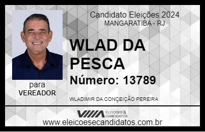 Candidato WLAD DA PESCA 2024 - MANGARATIBA - Eleições