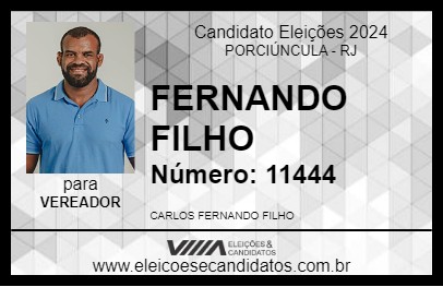 Candidato FERNANDO FILHO 2024 - PORCIÚNCULA - Eleições