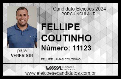 Candidato FELLIPE COUTINHO 2024 - PORCIÚNCULA - Eleições