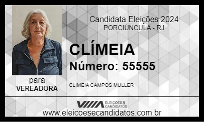 Candidato CLÍMEIA 2024 - PORCIÚNCULA - Eleições