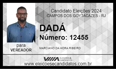 Candidato DADÁ 2024 - CAMPOS DOS GOYTACAZES - Eleições