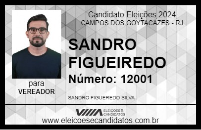 Candidato SANDRO FIGUEIREDO 2024 - CAMPOS DOS GOYTACAZES - Eleições