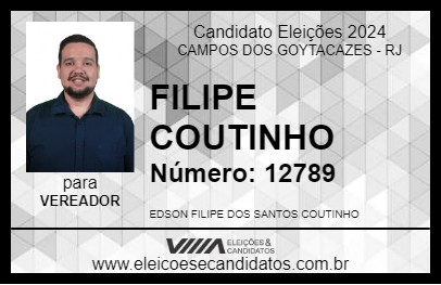 Candidato FILIPE COUTINHO 2024 - CAMPOS DOS GOYTACAZES - Eleições