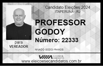 Candidato PROFESSOR GODOY 2024 - ITAPERUNA - Eleições