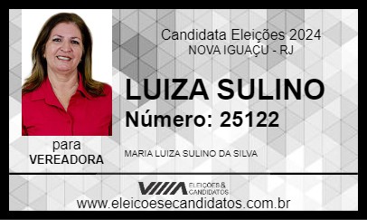 Candidato LUIZA SULINO 2024 - NOVA IGUAÇU - Eleições