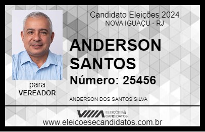 Candidato ANDERSON SANTOS 2024 - NOVA IGUAÇU - Eleições