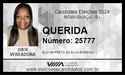 Candidato QUERIDA 2024 - NOVA IGUAÇU - Eleições