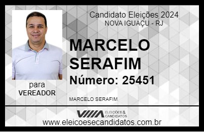 Candidato MARCELO SERAFIM 2024 - NOVA IGUAÇU - Eleições