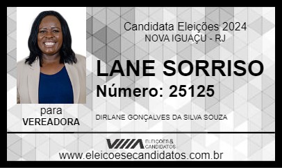 Candidato LANE SORRISO 2024 - NOVA IGUAÇU - Eleições