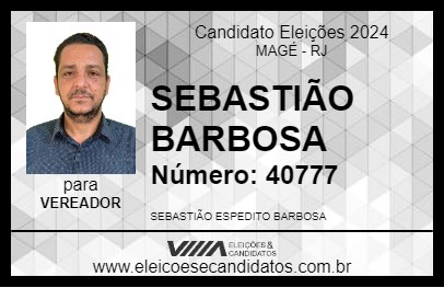 Candidato SEBASTIÃO BARBOSA 2024 - MAGÉ - Eleições