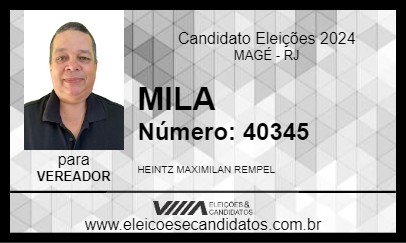 Candidato MILA 2024 - MAGÉ - Eleições