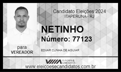 Candidato NETINHO 2024 - ITAPERUNA - Eleições