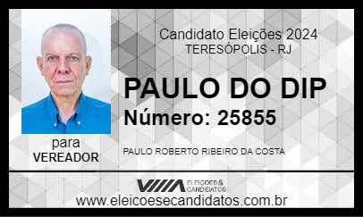 Candidato PAULO DO DIP 2024 - TERESÓPOLIS - Eleições