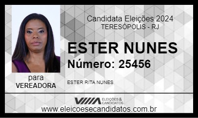 Candidato ESTER NUNES 2024 - TERESÓPOLIS - Eleições