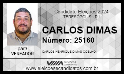 Candidato CARLOS DIMAS 2024 - TERESÓPOLIS - Eleições