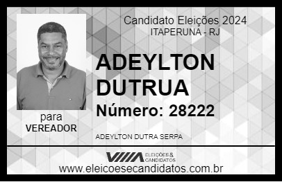 Candidato ADEYLTON DUTRA 2024 - ITAPERUNA - Eleições