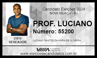 Candidato PROF. LUCIANO 2024 - NOVA IGUAÇU - Eleições