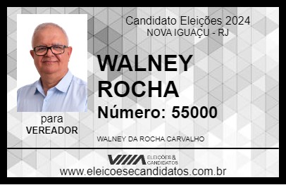 Candidato WALNEY ROCHA 2024 - NOVA IGUAÇU - Eleições