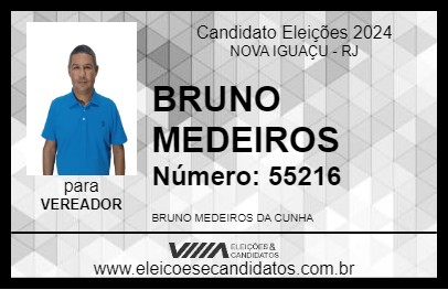 Candidato BRUNO MEDEIROS 2024 - NOVA IGUAÇU - Eleições