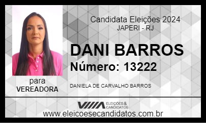 Candidato DANI BARROS 2024 - JAPERI - Eleições