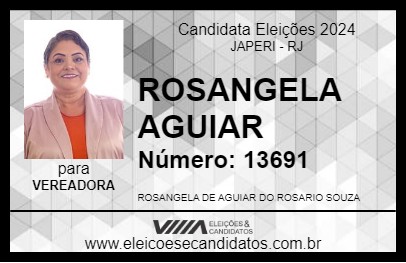 Candidato ROSANGELA AGUIAR 2024 - JAPERI - Eleições