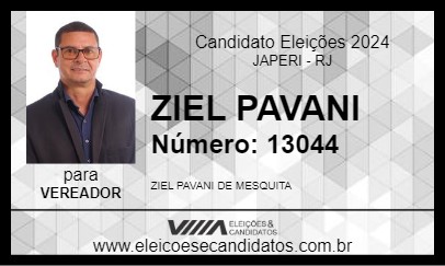 Candidato ZIEL PAVANI 2024 - JAPERI - Eleições