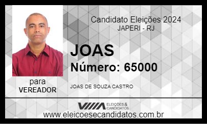 Candidato JOAS 2024 - JAPERI - Eleições