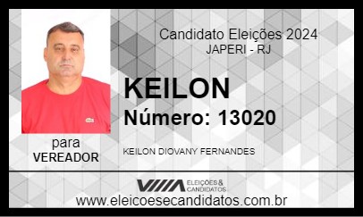 Candidato KEILON 2024 - JAPERI - Eleições