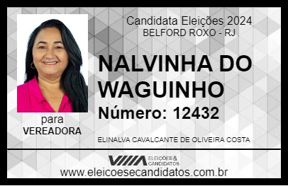 Candidato NALVINHA DO WAGUINHO 2024 - BELFORD ROXO - Eleições