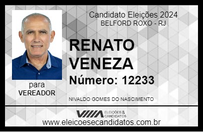 Candidato RENATO VENEZA 2024 - BELFORD ROXO - Eleições