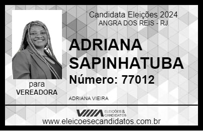 Candidato ADRIANA SAPINHATUBA 2024 - ANGRA DOS REIS - Eleições