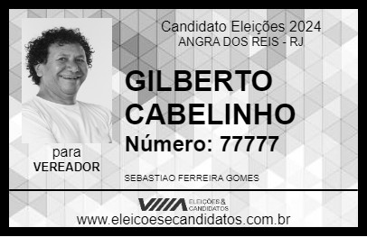 Candidato GILBERTO CABELINHO 2024 - ANGRA DOS REIS - Eleições