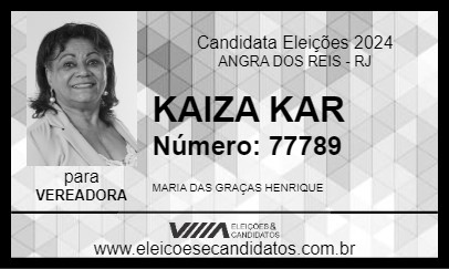 Candidato KAIZA KAR 2024 - ANGRA DOS REIS - Eleições