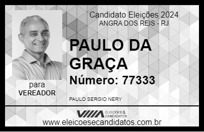 Candidato PAULO DA GRAÇA 2024 - ANGRA DOS REIS - Eleições