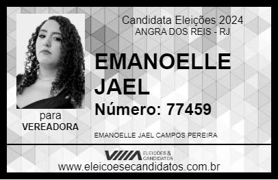 Candidato EMANOELLE JAEL 2024 - ANGRA DOS REIS - Eleições