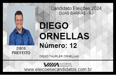 Candidato DIEGO ORNELLAS 2024 - DUAS BARRAS - Eleições