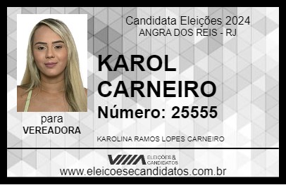 Candidato KAROL CARNEIRO 2024 - ANGRA DOS REIS - Eleições