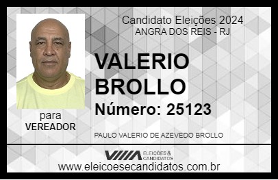 Candidato VALERIO BROLLO 2024 - ANGRA DOS REIS - Eleições