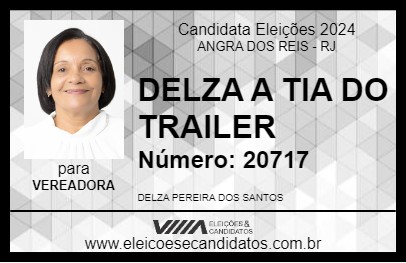 Candidato DELZA A TIA DO TRAILER 2024 - ANGRA DOS REIS - Eleições