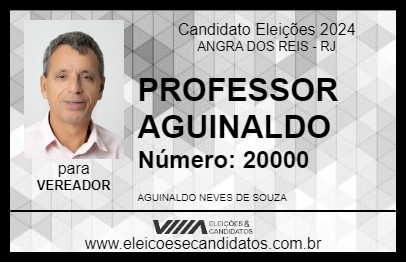 Candidato PROFESSOR AGUINALDO 2024 - ANGRA DOS REIS - Eleições