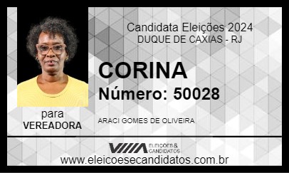 Candidato CORINA 2024 - DUQUE DE CAXIAS - Eleições