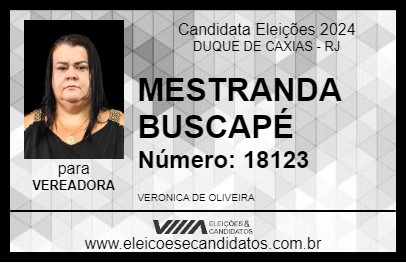 Candidato MESTRANDA BUSCAPÉ 2024 - DUQUE DE CAXIAS - Eleições