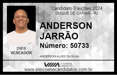 Candidato ANDERSON JARRÃO 2024 - DUQUE DE CAXIAS - Eleições