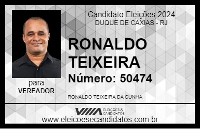 Candidato RONALDO TEIXEIRA 2024 - DUQUE DE CAXIAS - Eleições