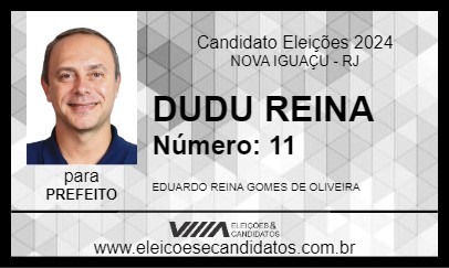 Candidato DUDU REINA 2024 - NOVA IGUAÇU - Eleições