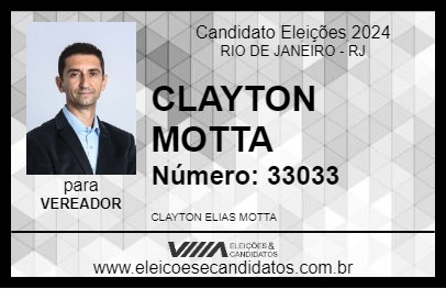 Candidato CLAYTON MOTTA 2024 - RIO DE JANEIRO - Eleições