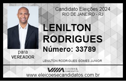 Candidato LENILTON RODRIGUES 2024 - RIO DE JANEIRO - Eleições