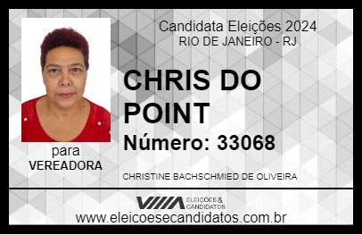 Candidato CHRIS DO POINT 2024 - RIO DE JANEIRO - Eleições