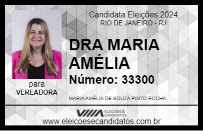 Candidato DRA MARIA AMÉLIA 2024 - RIO DE JANEIRO - Eleições