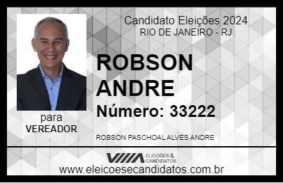 Candidato ROBSON ANDRE 2024 - RIO DE JANEIRO - Eleições